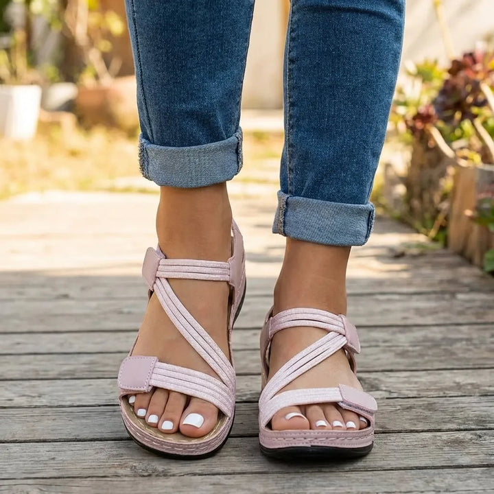 Women's Comfy Sandals with Arch Support and Adjustable Strap