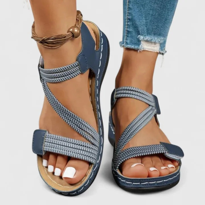 Women's Comfy Sandals with Arch Support and Adjustable Strap
