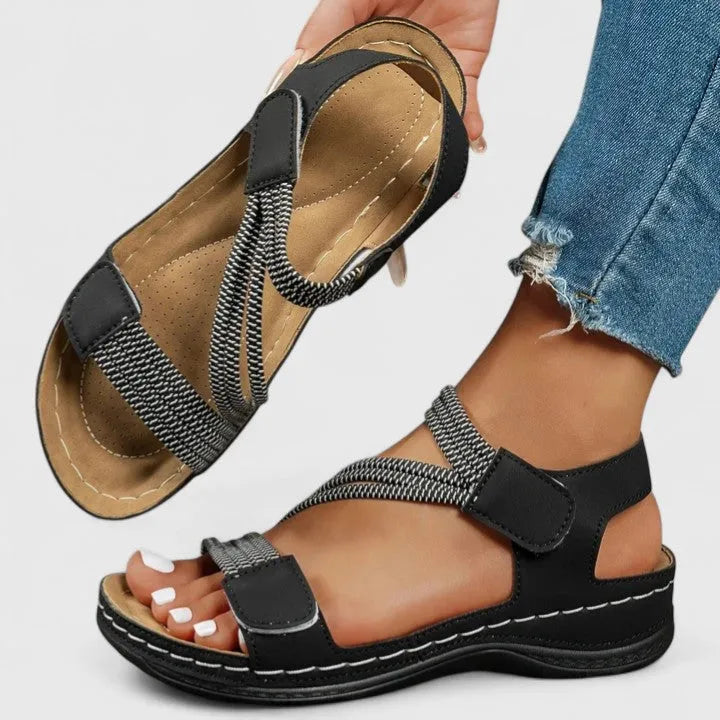 Women's Comfy Sandals with Arch Support and Adjustable Strap