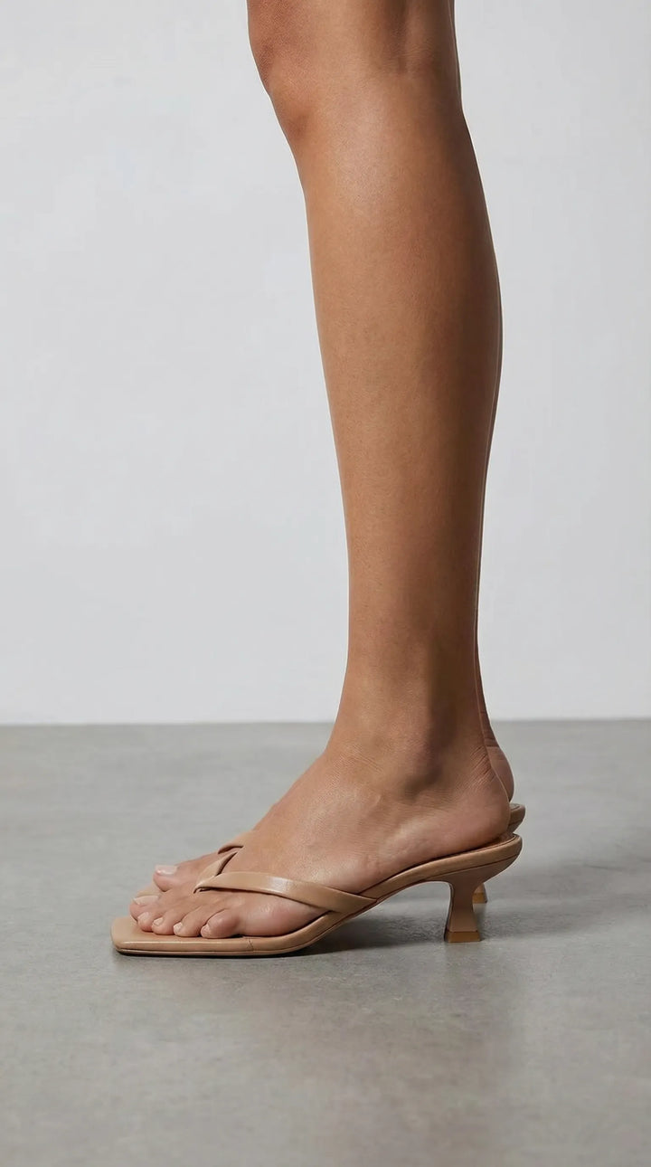 Women's Comfy Soft Kitten Heels with Lightweight Sole