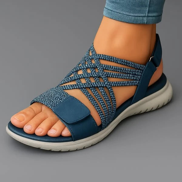 Women's Comfy Strappy Sandals with  Adjustable Strap