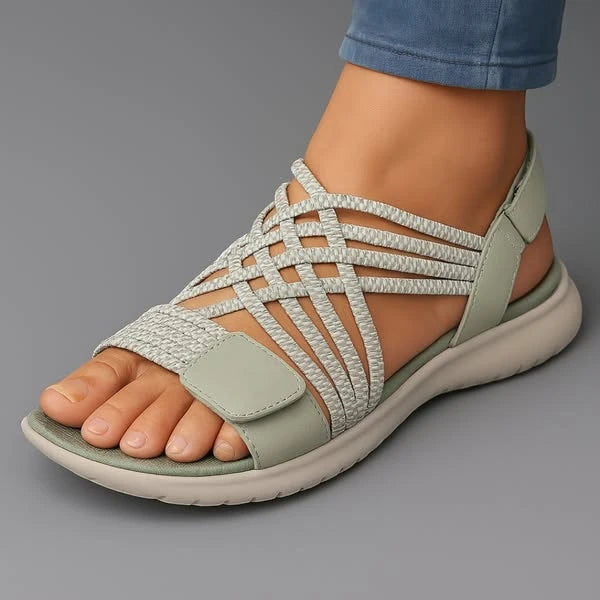 Women's Comfy Strappy Sandals with  Adjustable Strap