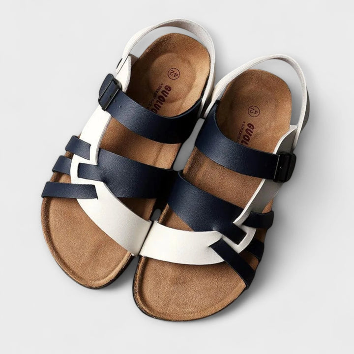 Women's Comfy Strappy Sandals with Cushioned Footbed and Adjustable Strap