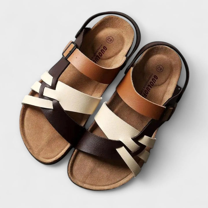 Women's Comfy Strappy Sandals with Cushioned Footbed and Adjustable Strap