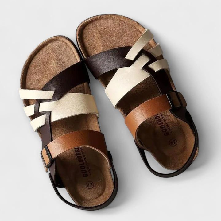 Women's Comfy Strappy Sandals with Cushioned Footbed and Adjustable Strap
