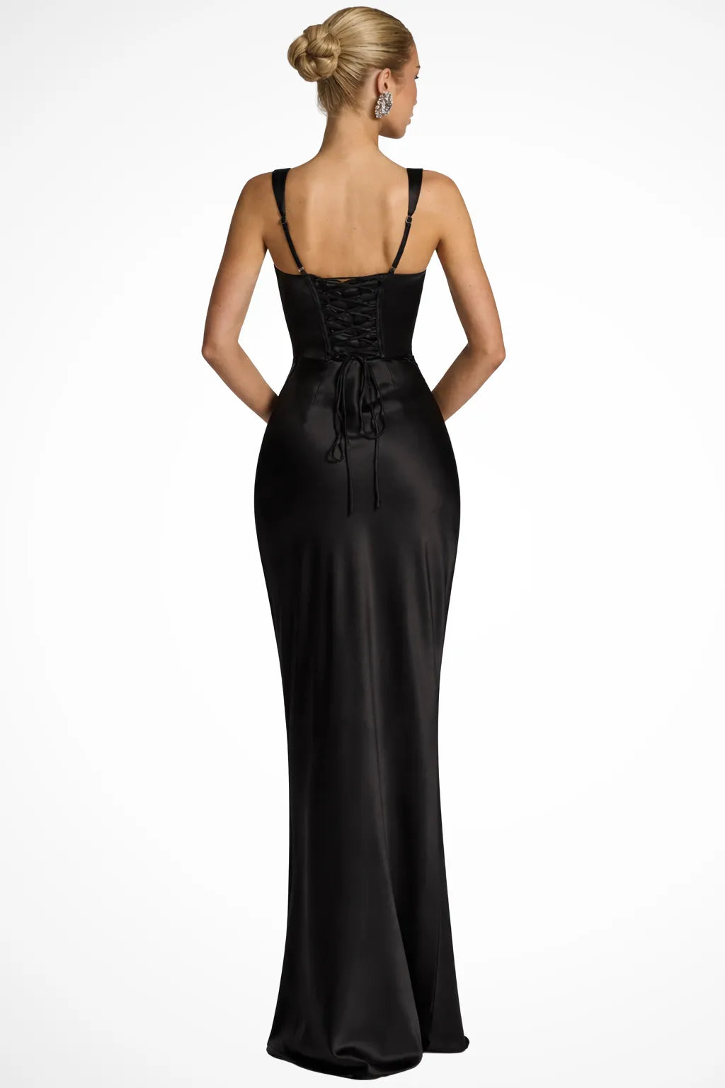 Women's Elegant Party Maxi Dress with Square Neck