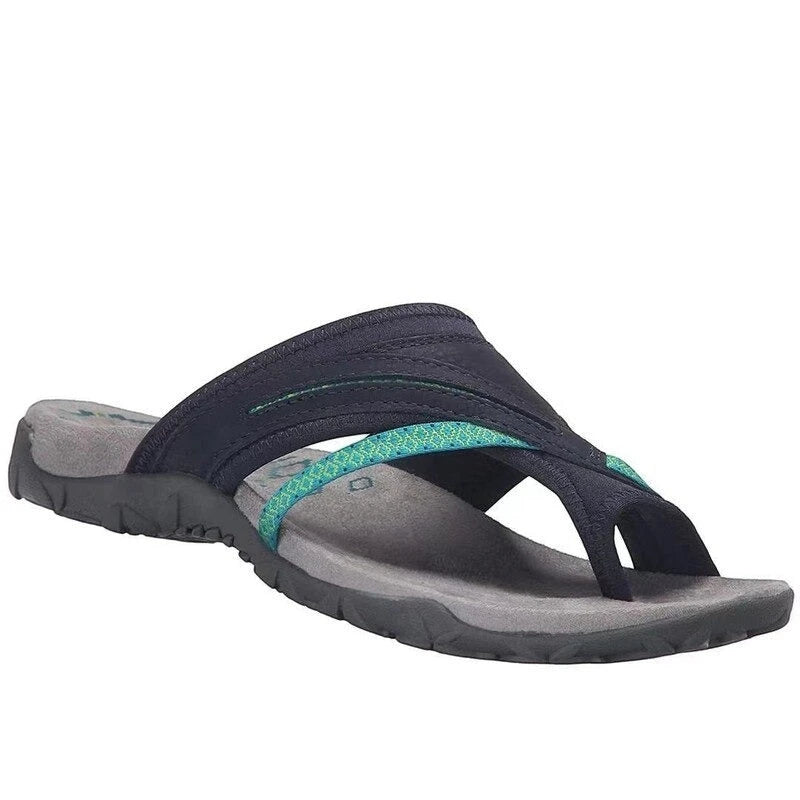 Women's Flat Sandals with Arch Support and Cushioned Insole
