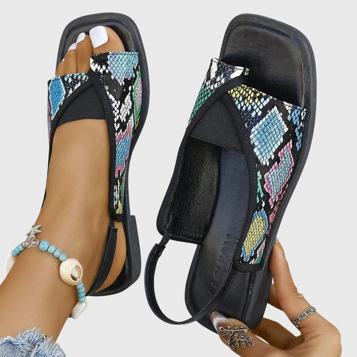 Women's Flat Sandals with Lightweight Sole and Non Slip Sole