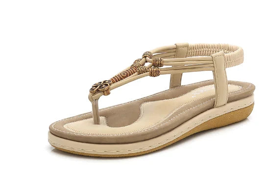 Women's Flat Sandals with Non Slip Sole and Wide Fit