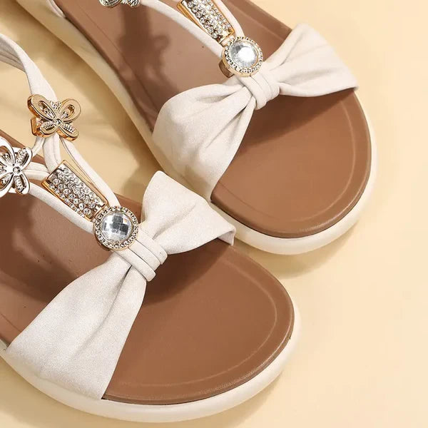 Women's Flat Sandals with Non Slip Sole and Wide Fit