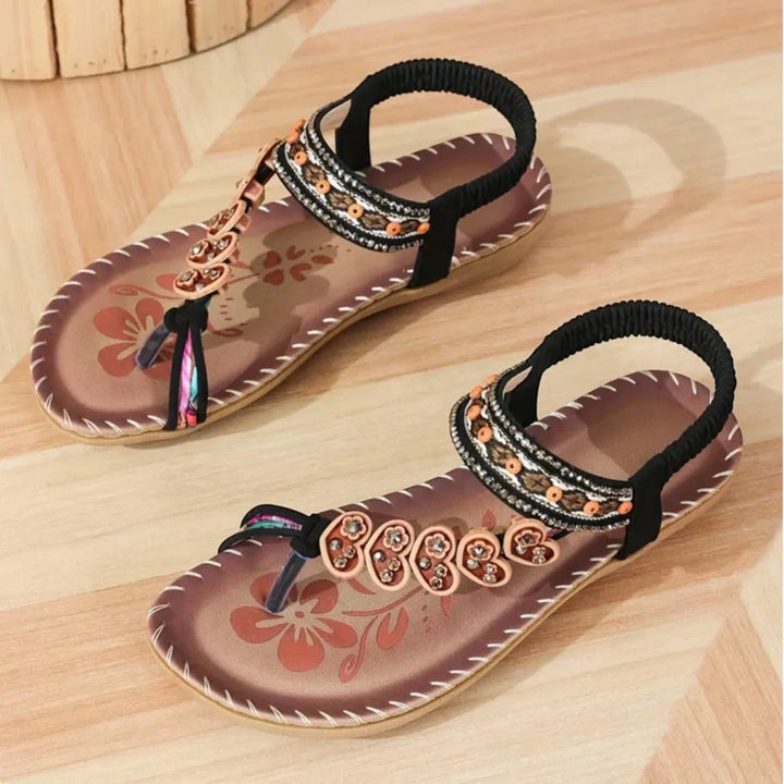 Women's Flat Soft Sandals with Cushioned Footbed