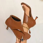 Women's Heeled Ankle Sandals with Anti Slip