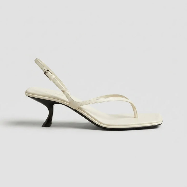 Women's Heeled Comfy Sandals with Buckle Strap