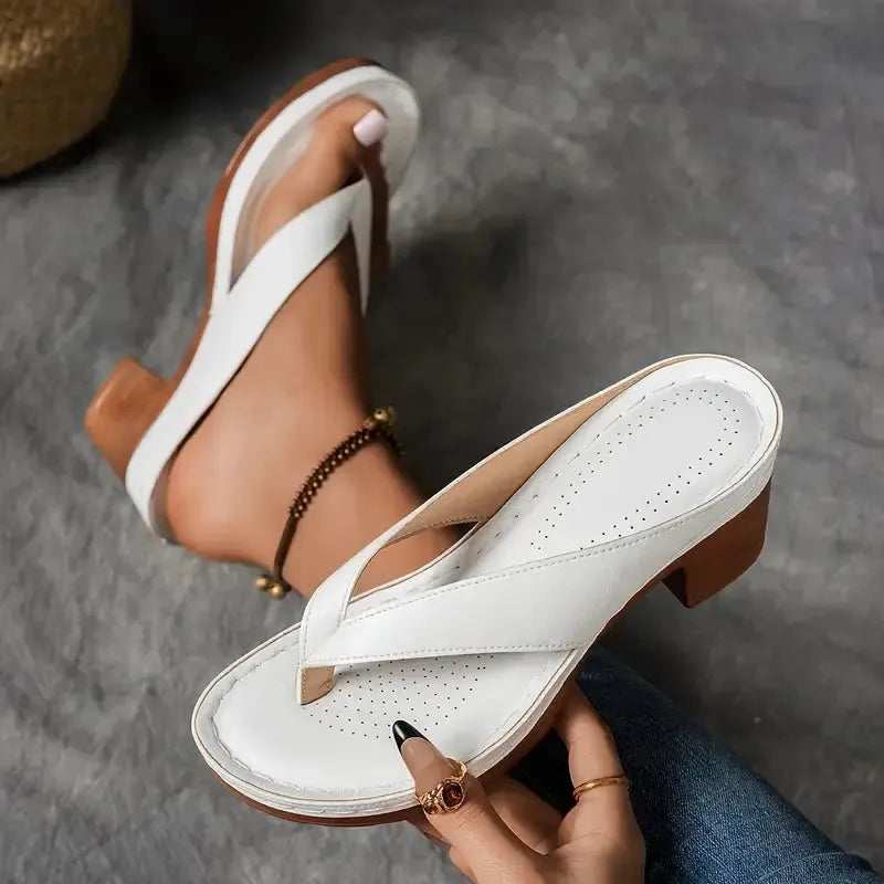 Women's Heeled Sandals with Cushioned Insole and Non Slip Sole