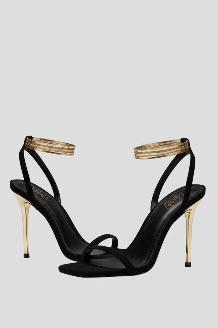 Women's High Heel Sandals with Adjustable Strap