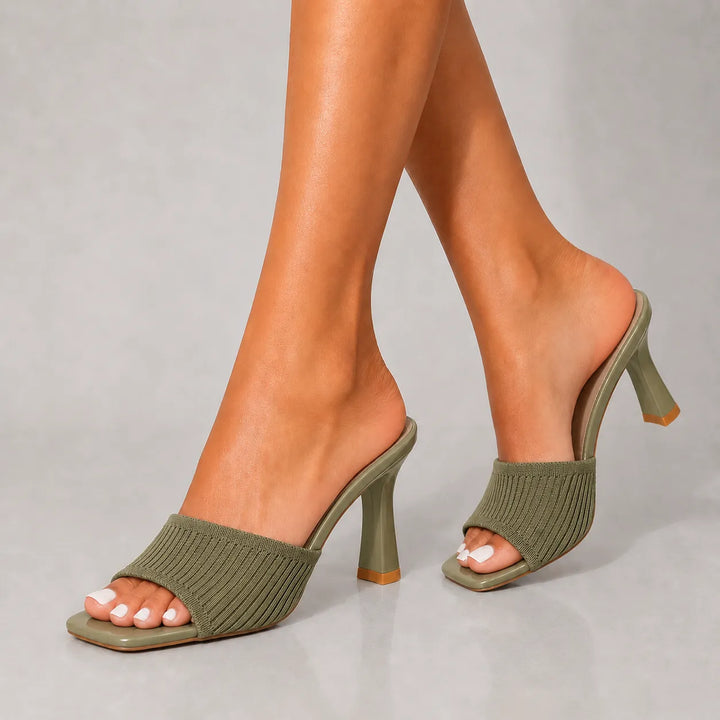 Women's High Heel Sandals with Open Toe and Lightweight Sole