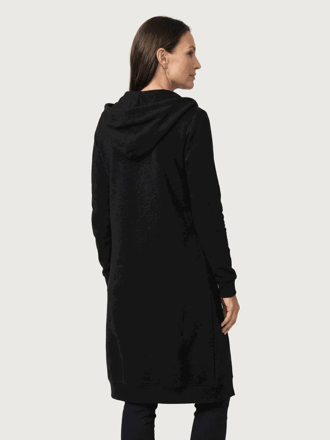 Women's Long Lightweight Hoodie with Zip-Up