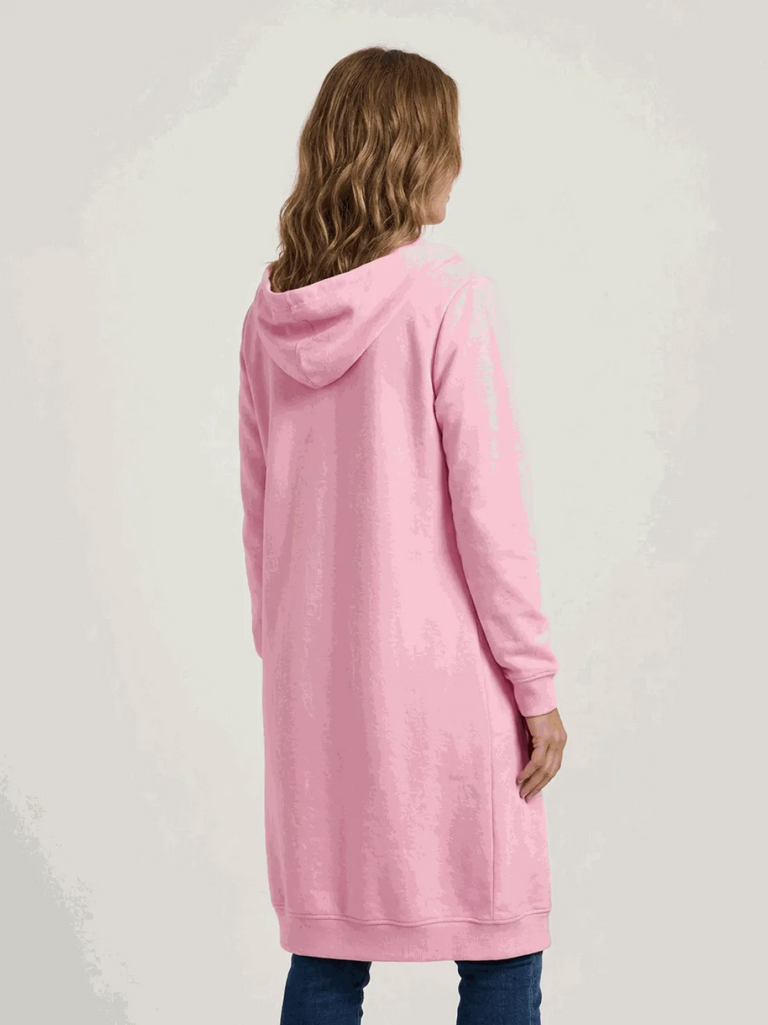 Women's Long Lightweight Hoodie with Zip-Up