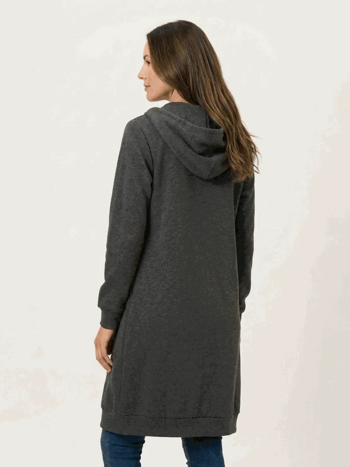 Women's Long Lightweight Hoodie with Zip-Up