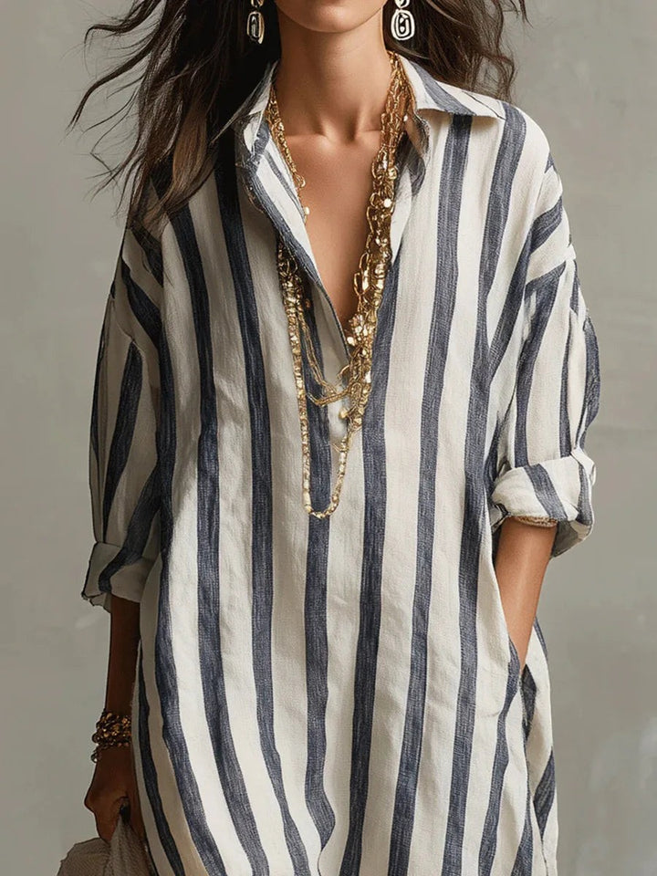 Women's Summer Long Maxi Dress with V-neck