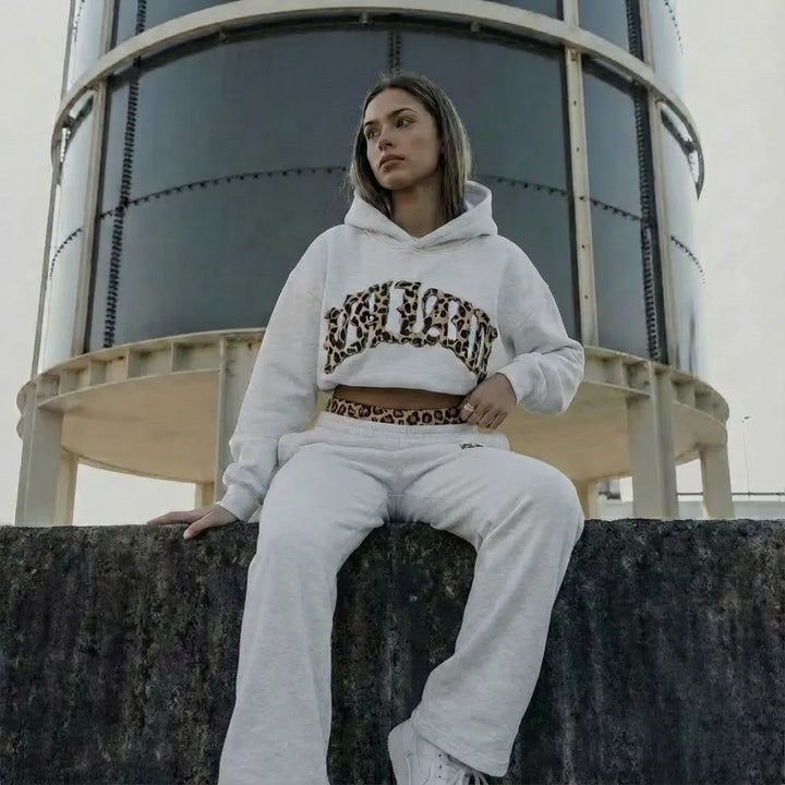 Women’s Oversized Hoodie with Long Sleeves and Pants Set