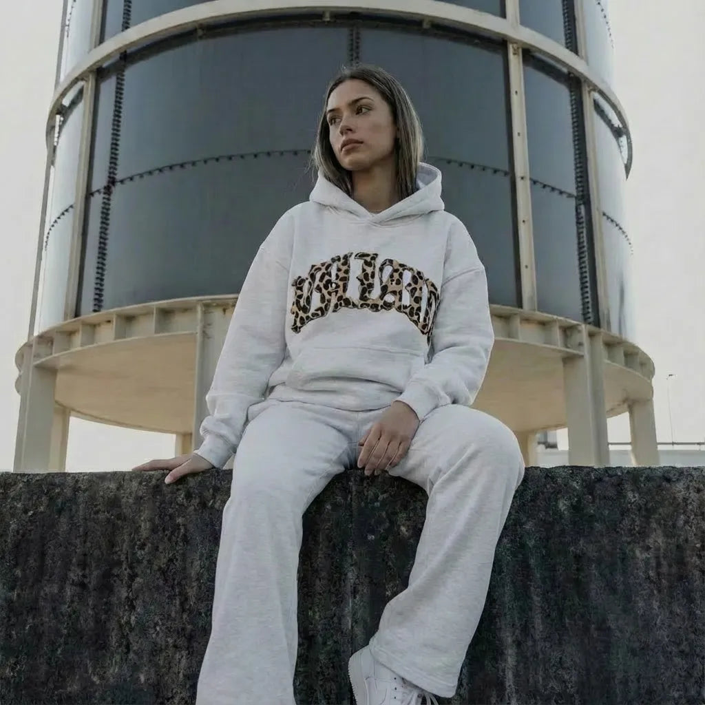 Women’s Oversized Hoodie with Long Sleeves and Pants Set