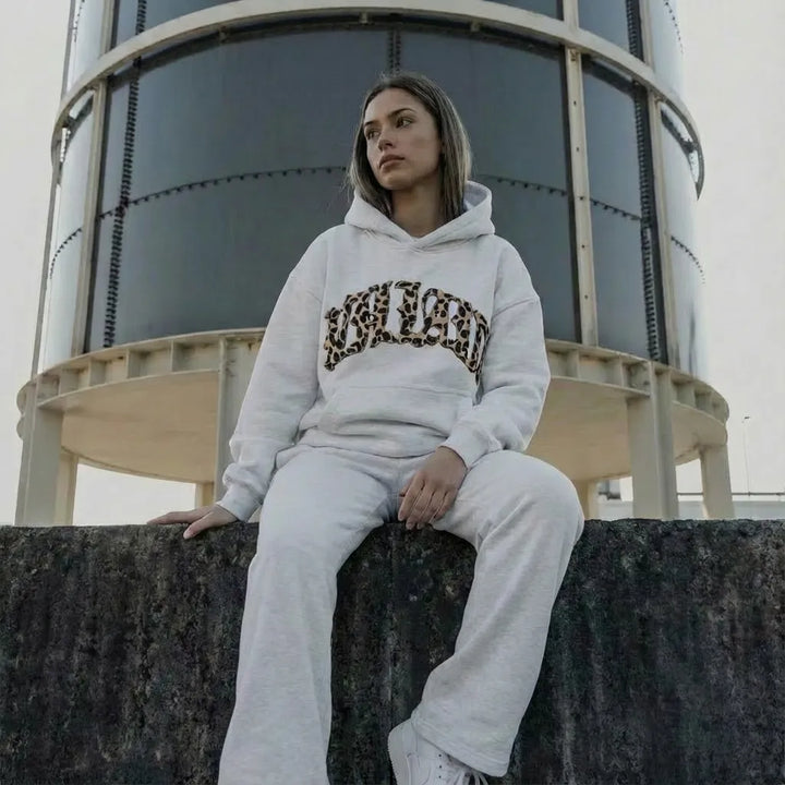 Women’s Oversized Hoodie with Long Sleeves and Pants Set