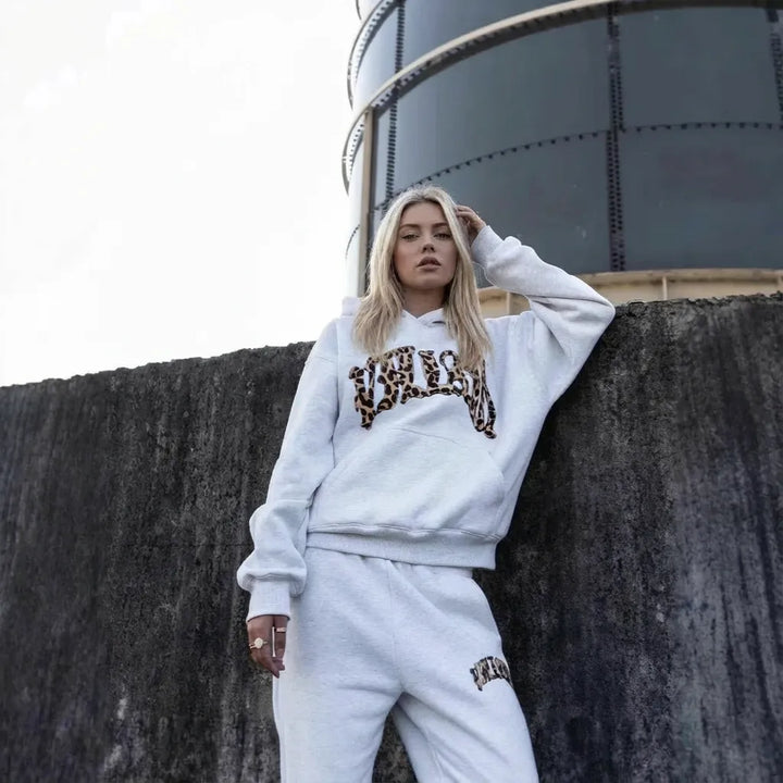 Women’s Oversized Hoodie with Long Sleeves and Pants Set