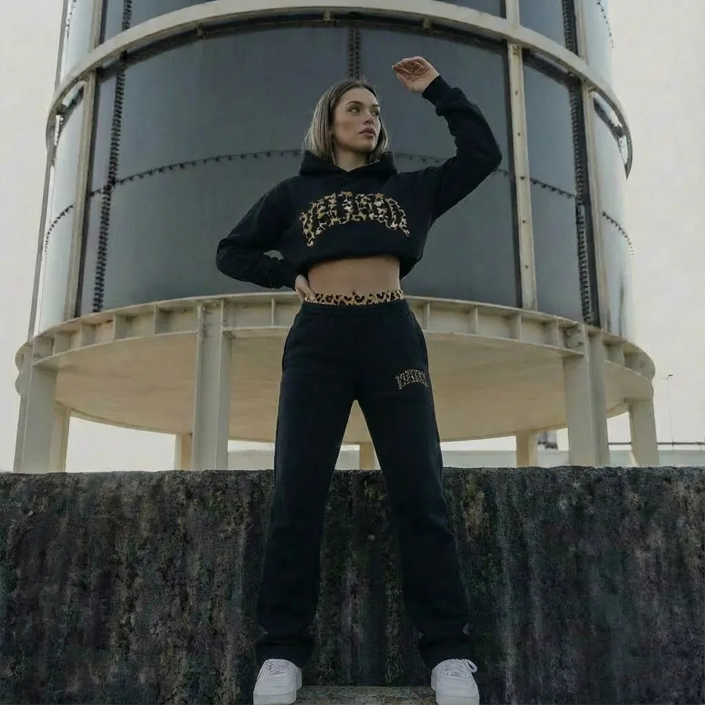 Women’s Oversized Hoodie with Long Sleeves and Pants Set