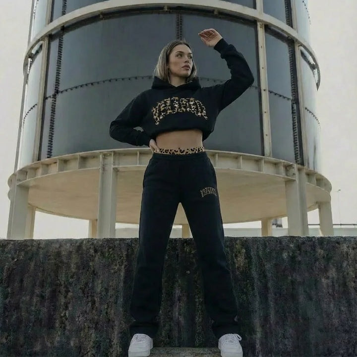 Women’s Oversized Hoodie with Long Sleeves and Pants Set