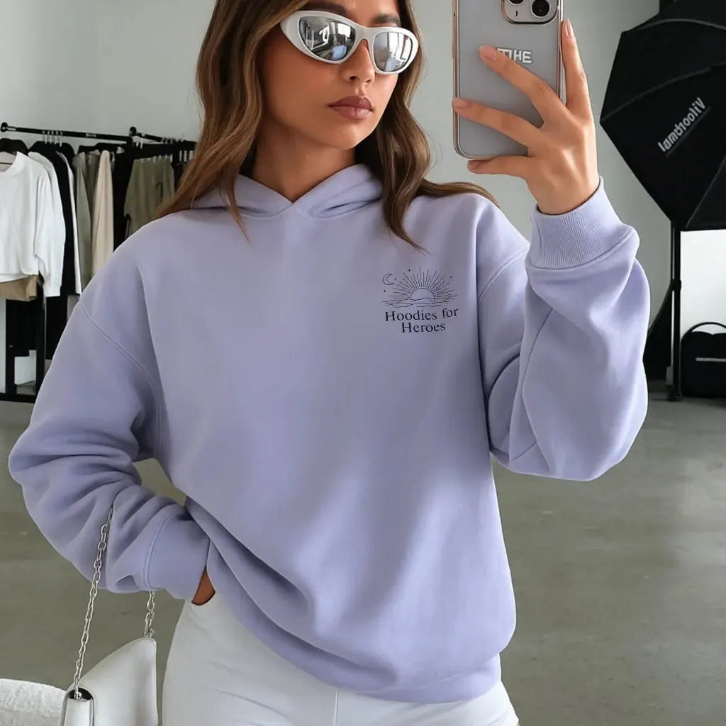 Women's Oversized Hoodie with Soft Touch Fabric and Pockets