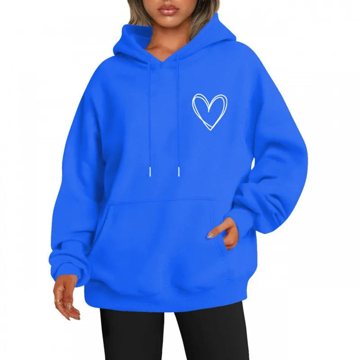 Women’s Oversized Knitted Hoodie with Pouch Pocket