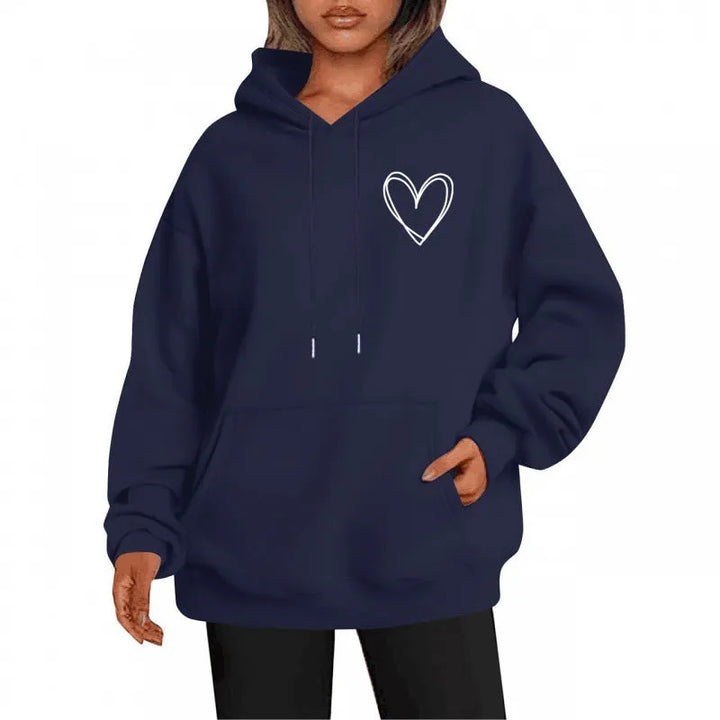 Women’s Oversized Knitted Hoodie with Pouch Pocket