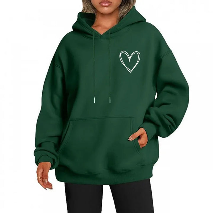 Women’s Oversized Knitted Hoodie with Pouch Pocket