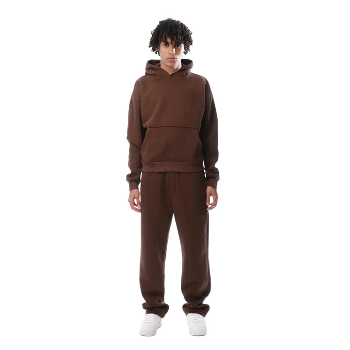 Women’s Oversized Knitted Hoodie with Trouser Set