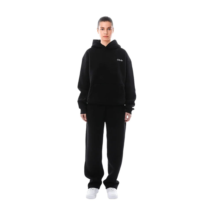 Women’s Oversized Knitted Hoodie with Trouser Set