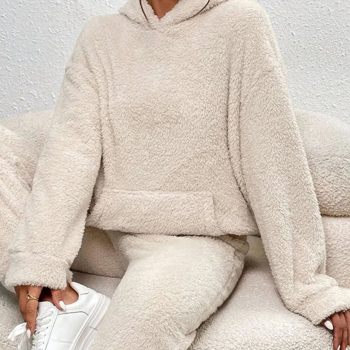 Women's Oversized Soft Touch Hoodie with Trousers Set