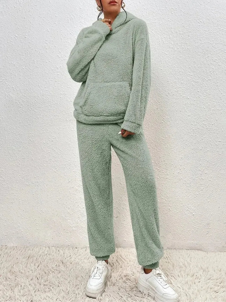 Women's Oversized Soft Touch Hoodie with Trousers Set