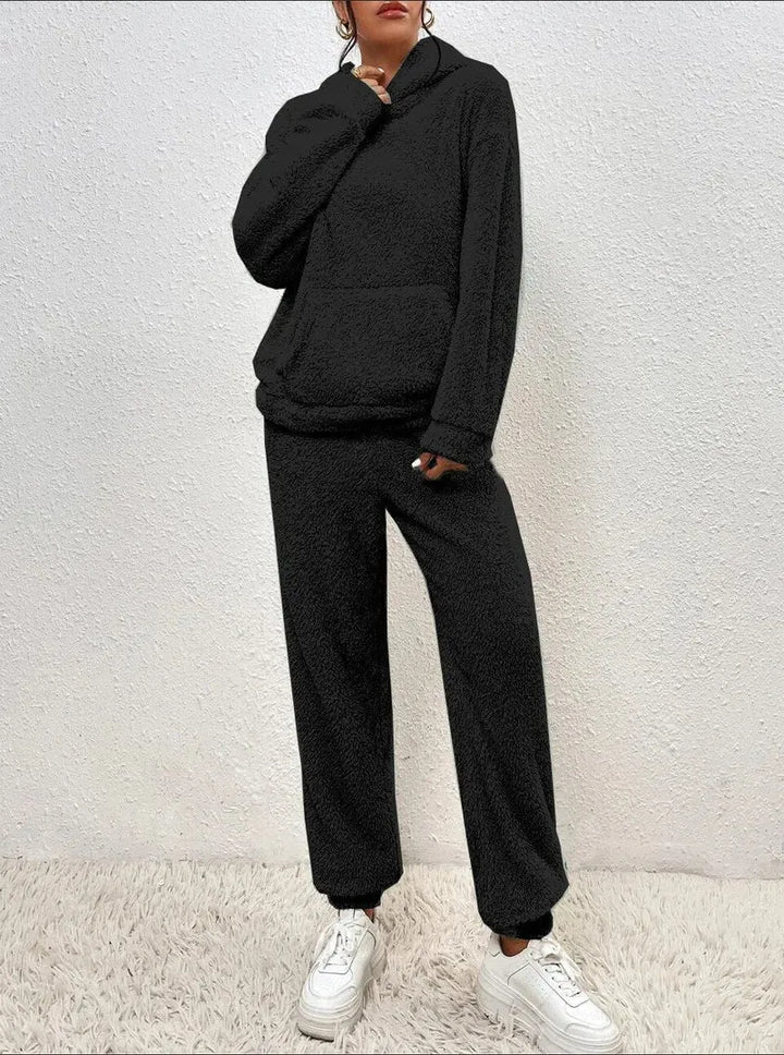 Women's Oversized Soft Touch Hoodie with Trousers Set