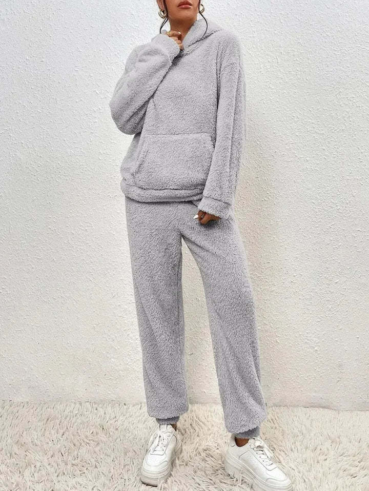 Women's Oversized Soft Touch Hoodie with Trousers Set
