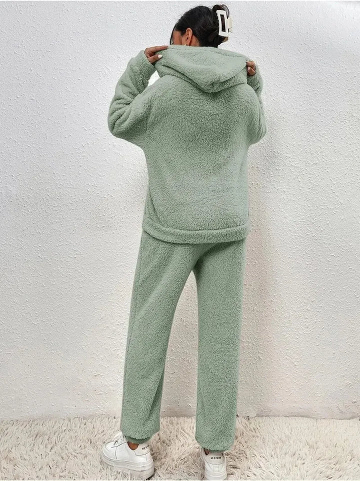 Women's Oversized Soft Touch Hoodie with Trousers Set