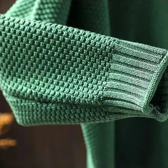 Women's Oversized Turtleneck Jumper with Ribbed Hem