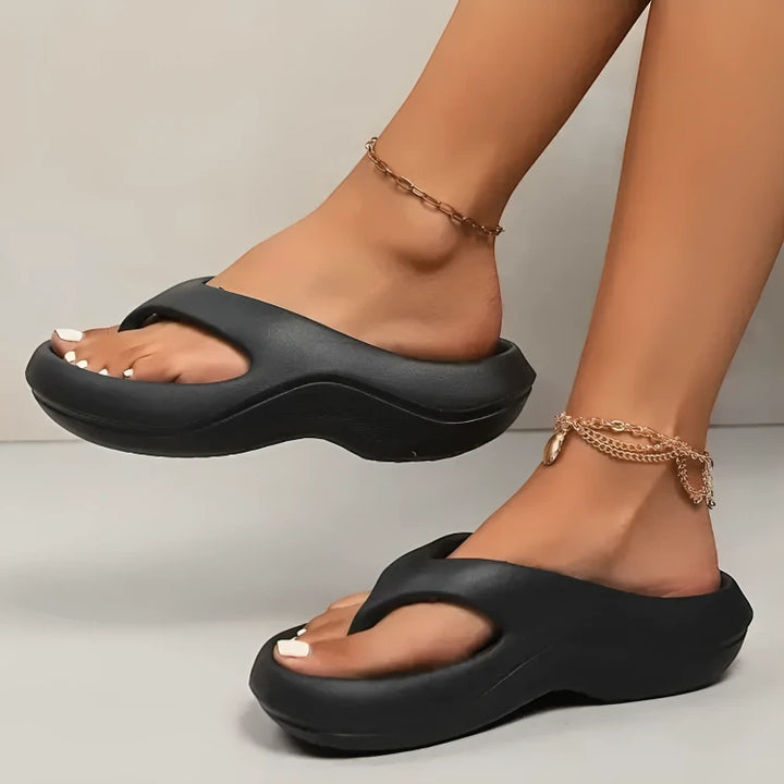 Women's Platform Comfy Sandals with Cushioned Insole