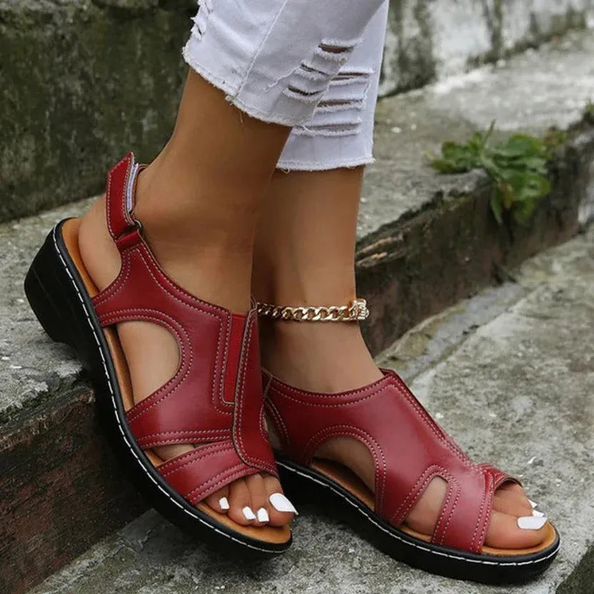 Women’s Platform Comfy Sandals with Cushioned Insole