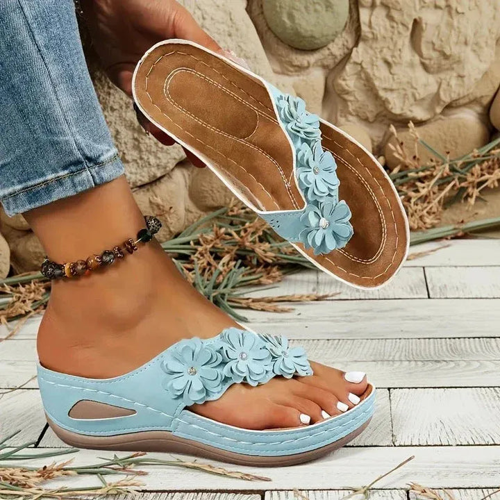 Women's Platform Comfy Sandals with Non Slip Sole