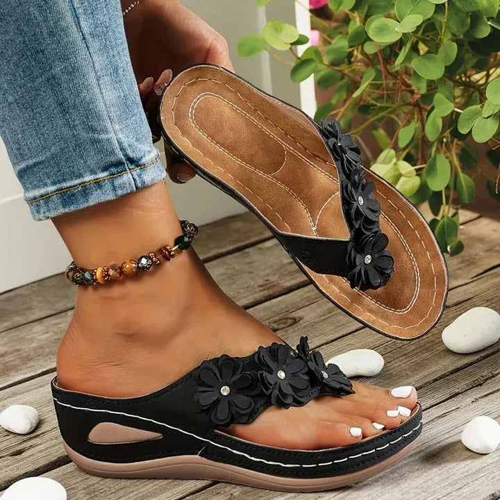 Women's Platform Comfy Sandals with Non Slip Sole