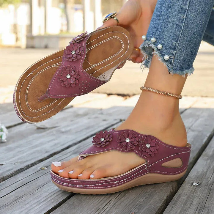 Women's Platform Comfy Sandals with Non Slip Sole