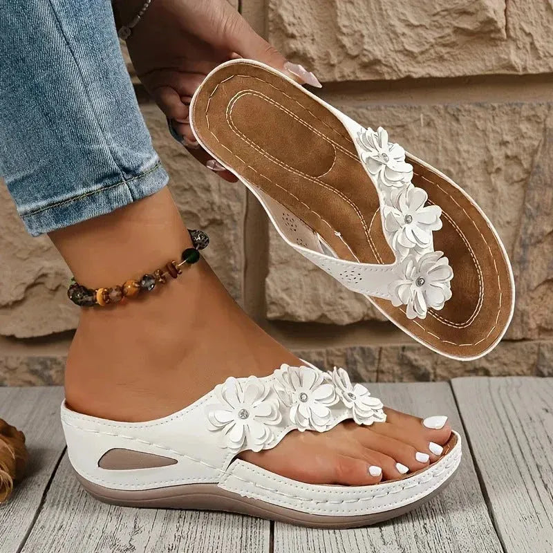 Women's Platform Comfy Sandals with Non Slip Sole