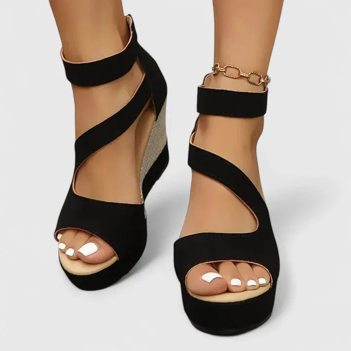 Women's Platform Heeled Sandals with Non Slip Sole