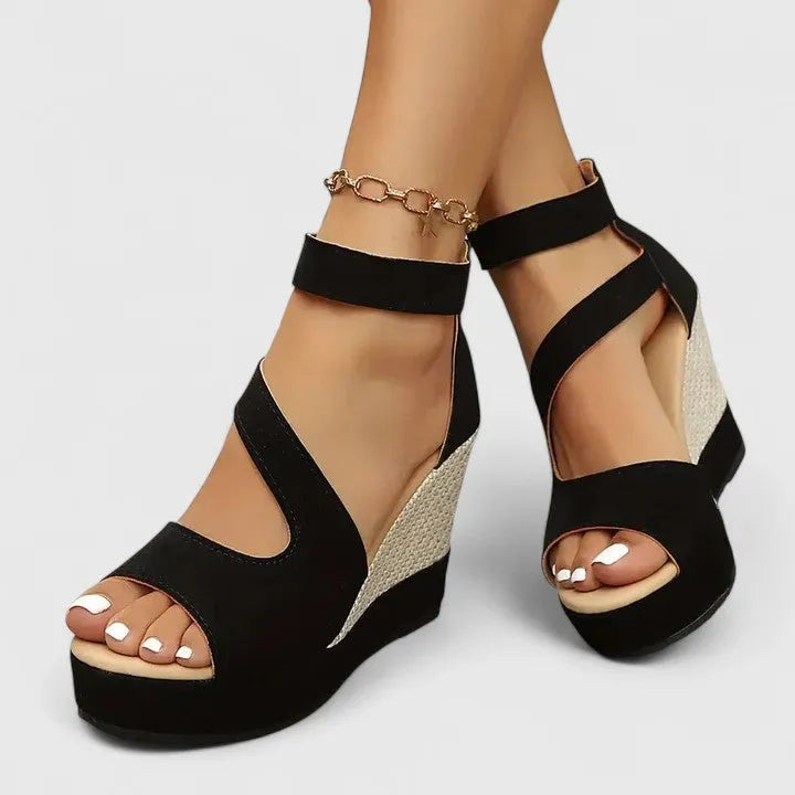 Women's Platform Heeled Sandals with Non Slip Sole